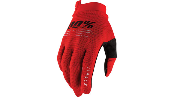 Мотоперчатки 100% ITrack Glove (Red, S, 2022 (10008-00015)) pitbikemarket.ru