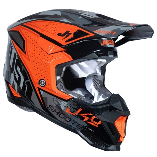 Шлем кроссовый JUST1 J40 SHOOTER (Hi-Vis оранжевый, XS, 1560035-880-5164) pitbikemarket.ru