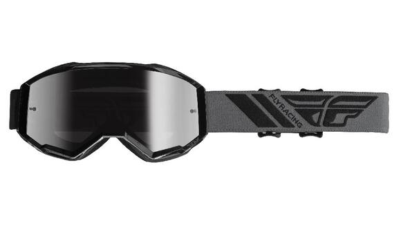 Очки для снегохода FLY RACING ZONE (2019) чёрные, зеркальные pitbikemarket.ru