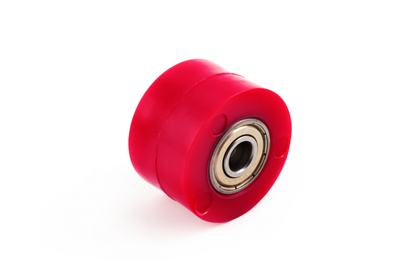 Ролик приводной цепи ось M8 красный OTOM pitbikemarket.ru
