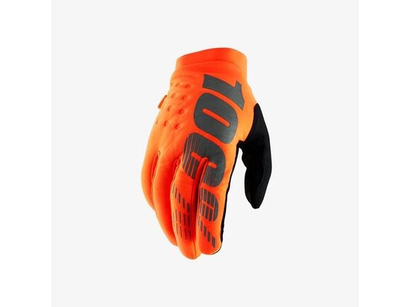 Мотоперчатки 100% Brisker Glove Fluo Orange/Black, M, 2020 (10016-260-11) pitbikemarket.ru