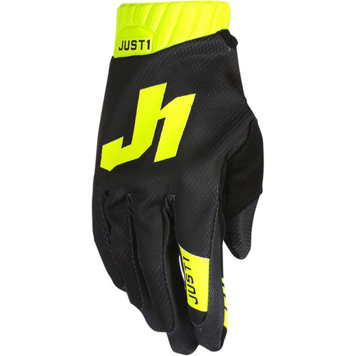 Перчатки JUST1 J-FLEX 2.0 (черный/Hi-Vis желтый, 8, 1560035-884-5935) pitbikemarket.ru