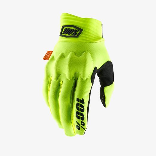 Мотоперчатки 100% Cognito D3O Glove (Fluo Yellow/Black, S, 2021 (10013-014-10)) pitbikemarket.ru