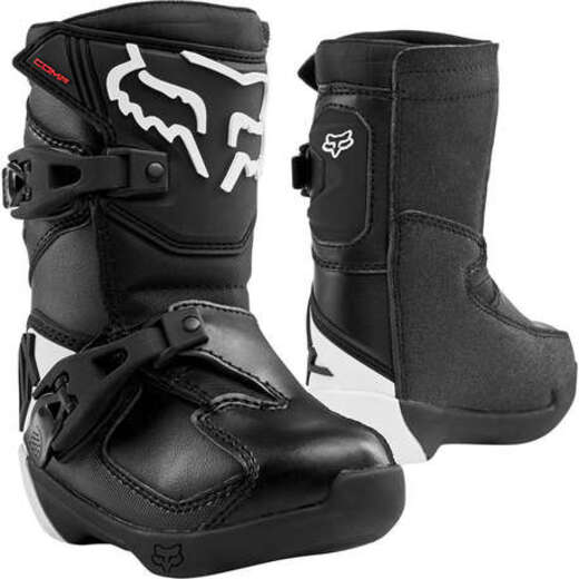 Мотоботы детские Fox Comp Kids Boot Black, K10, 2021 (24015-001-10) pitbikemarket.ru