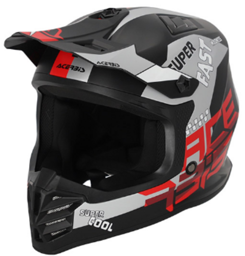Шлем детский Acerbis PROFILE JUNIOR Black/Red, XL (53-54) pitbikemarket.ru