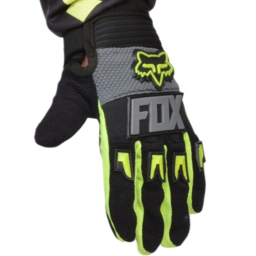 Перчатки мото (детские) FOX №2 Neon-Green/White (17 см/10-11 лет) мотокросс pitbikemarket.ru