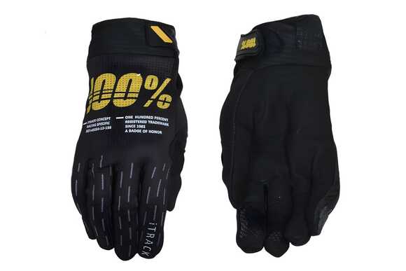 Перчатки мото 100% №12 black (XXL) мотокросс pitbikemarket.ru