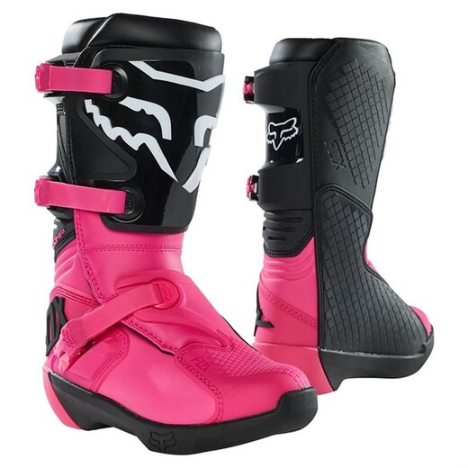 Мотоботы подростковые Fox Comp Youth Boot (Black/Pink, 5, 2021 (27689-285-5)) pitbikemarket.ru