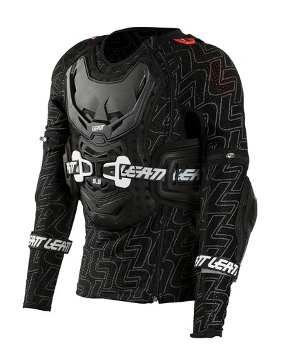 Защита панцирь подростковый Leatt Body Protector 5.5 Junior (2020) Подростковый, L/XL, черная, 2020 (5019410101) pitbikemarket.ru